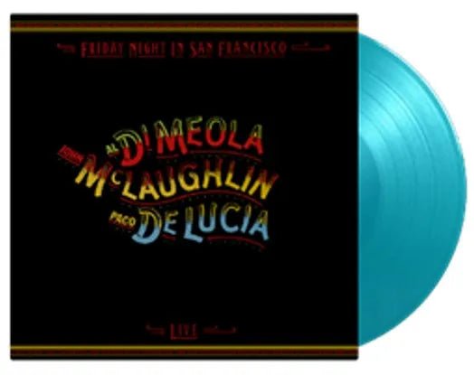 John McLaughlin Al Di Meola Paco De Lucia - Friday Night In San Francisco LP Turquoise Vinyl - 2 - LP - Orchard Records