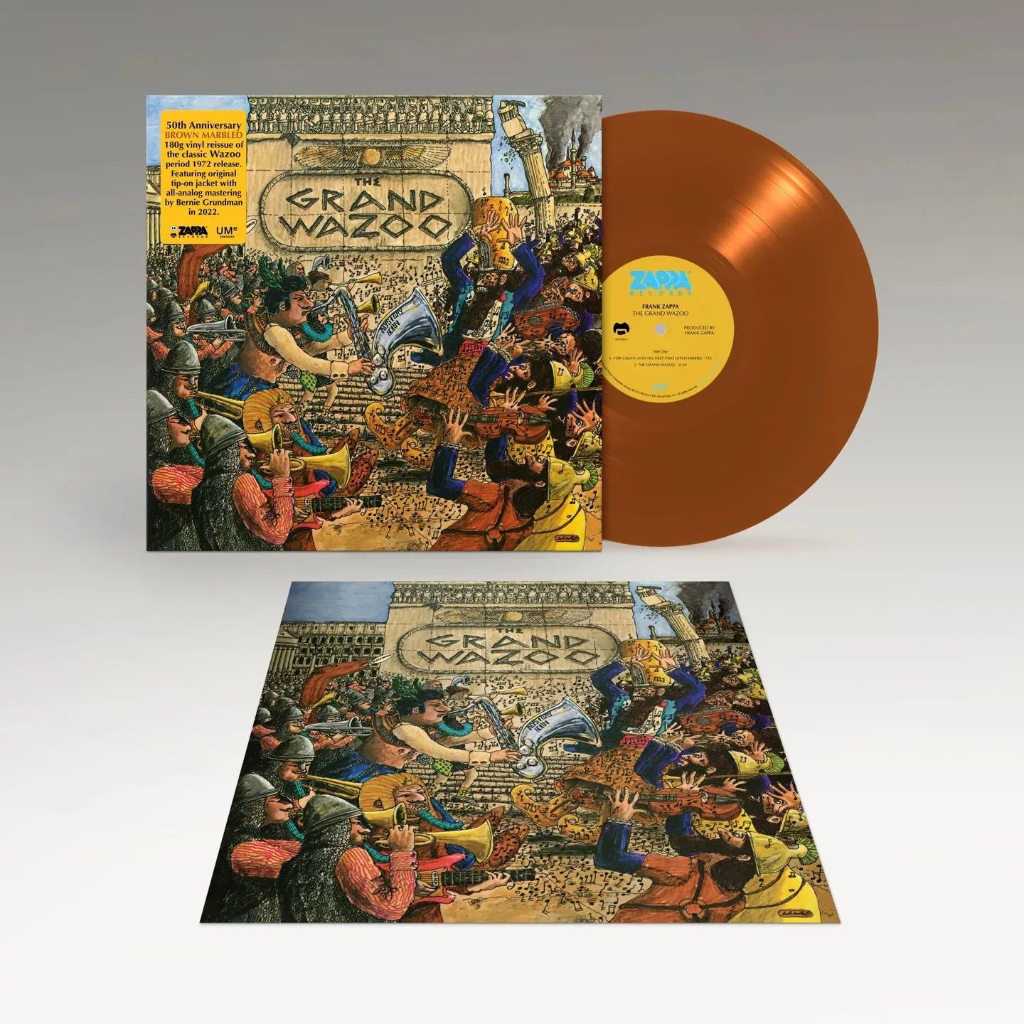 Frank Zappa - The Grand Wazoo LP Brown Marbled Vinyl - 3 - LP - Orchard Records