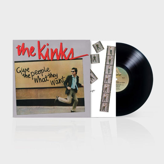 Close up The Kinks LP spinning Give The People What They Want warm analog vinyl sound!