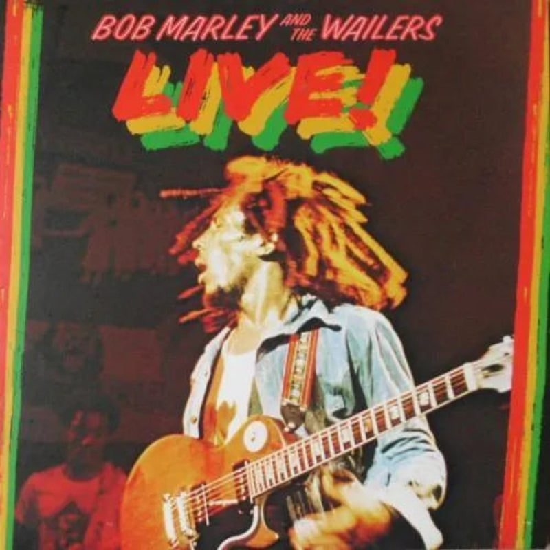 Bob Marley’s Live! LP featuring iconic reggae performances