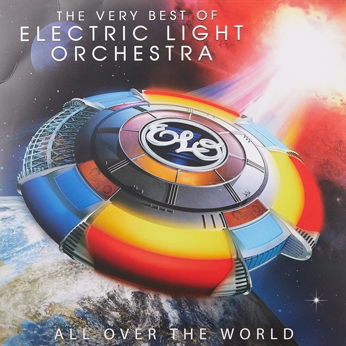 All Over The World by ELO is a 2 LP set filled with timeless hits, blending rock and orchestral sounds on premium vinyl.