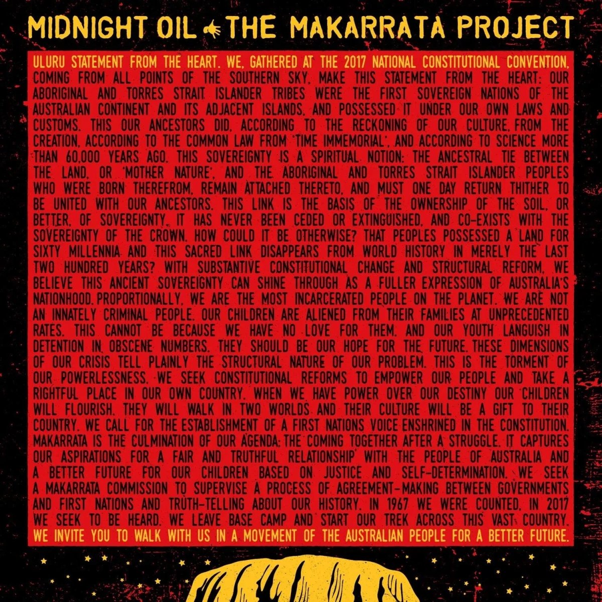 Midnight Oil - The Makarrata Project LP Yellow Vinyl - 1 - LP - Orchard Records