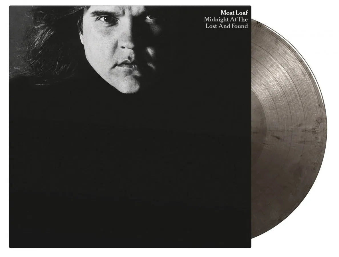 Limited edition Meat Loaf vinyl with silver & black marbled design