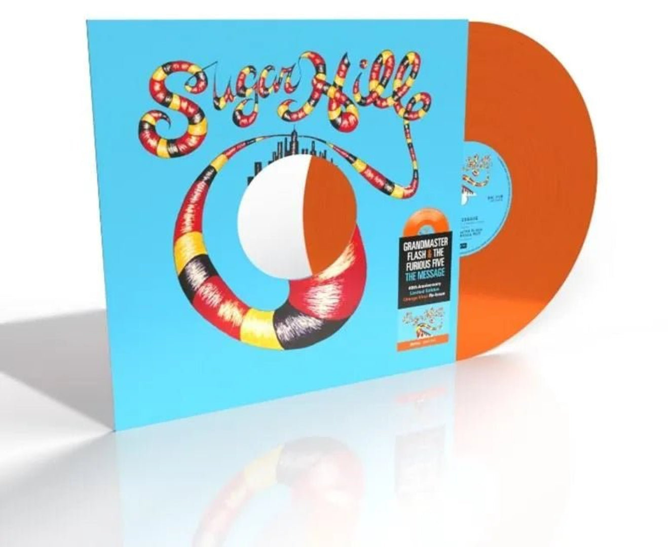 Grandmaster Flash & The Furious Five - The Message 12" Single Orange Vinyl - 2 - LP - Orchard Records