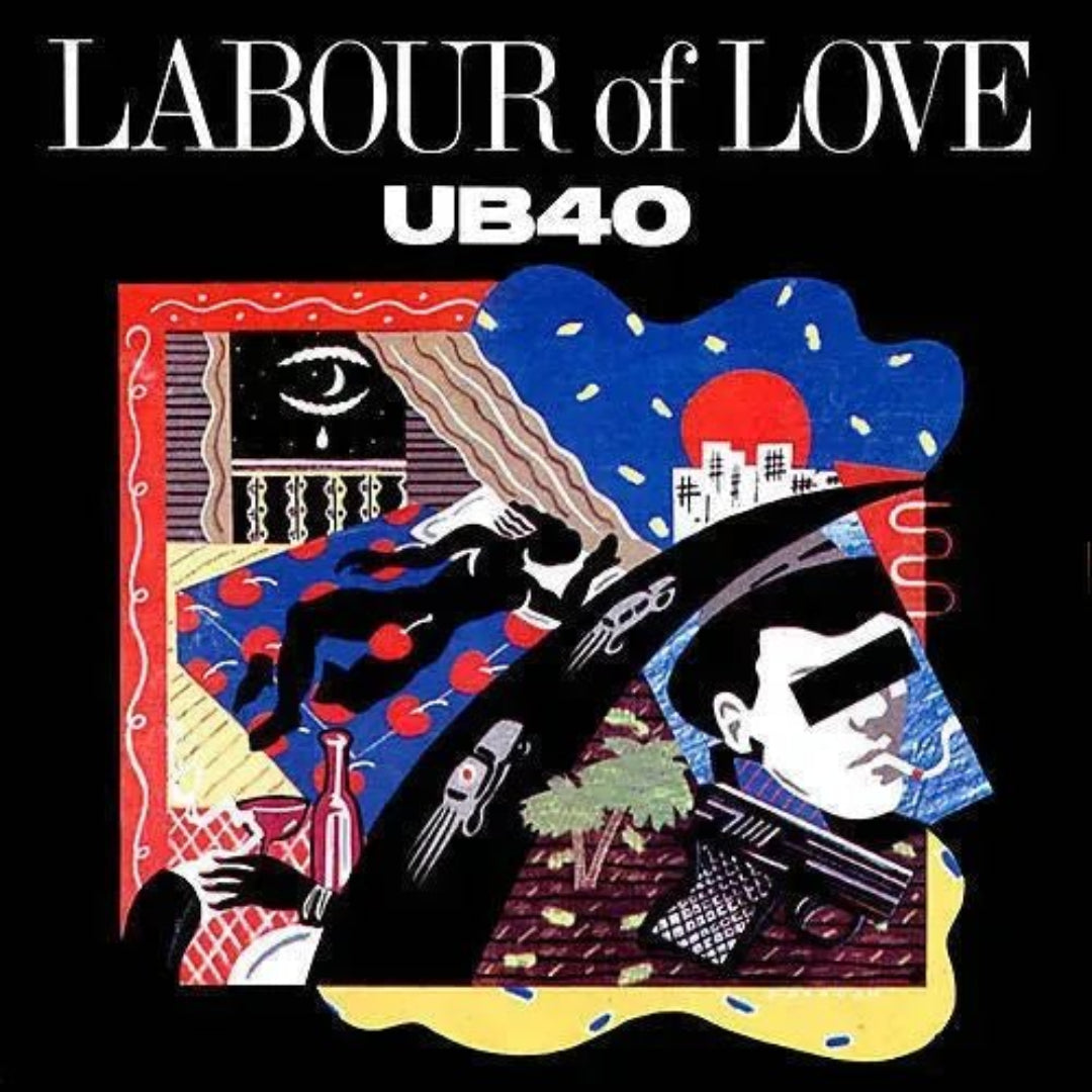 UB40 Labour Of Love LP blue vinyl reggae album cover artwork image