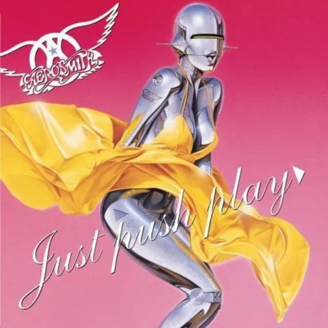 Aerosmith Just Push Play remastered album cover featuring modern artwork

