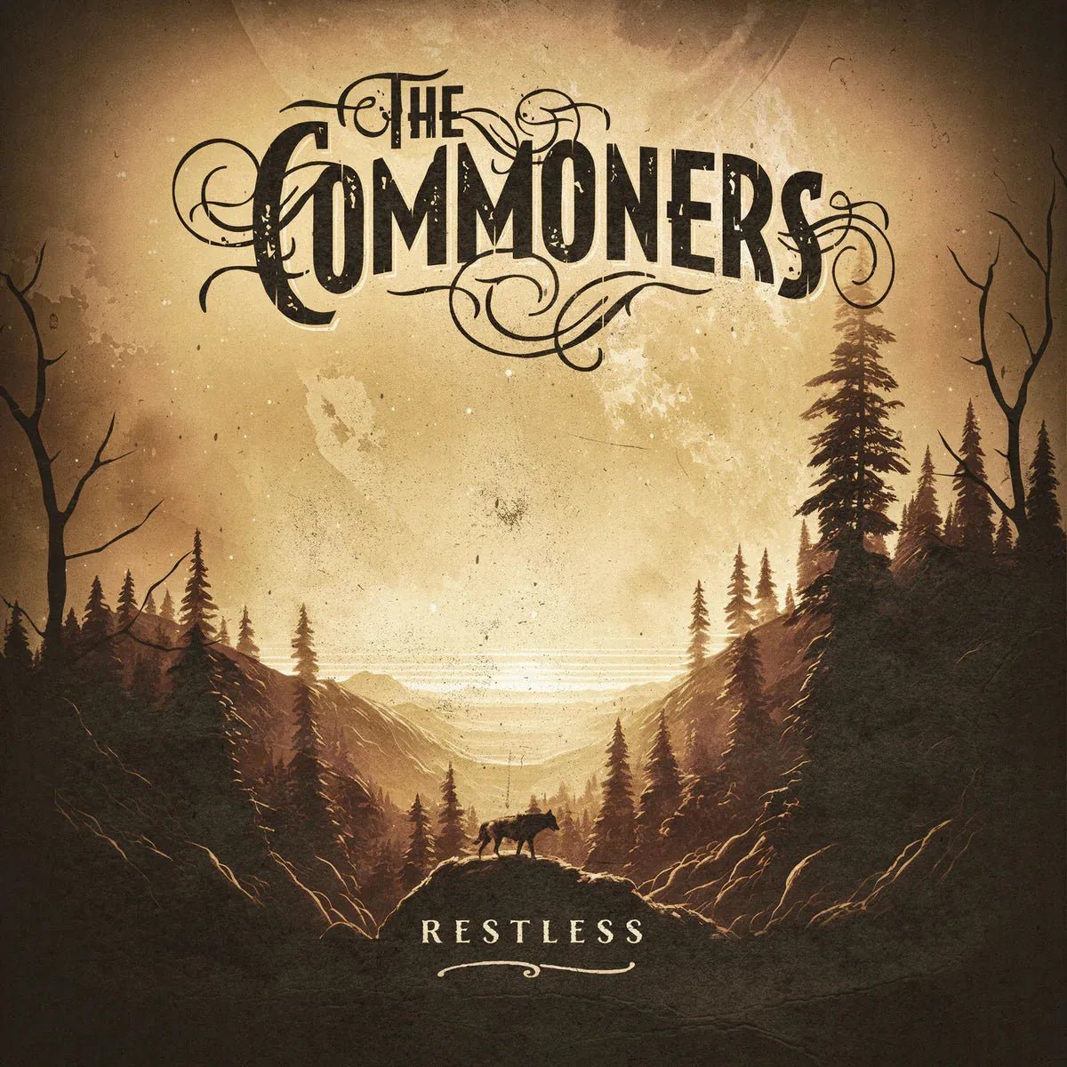 The Commoners Restless LP southern rock vinyl album cover artwork