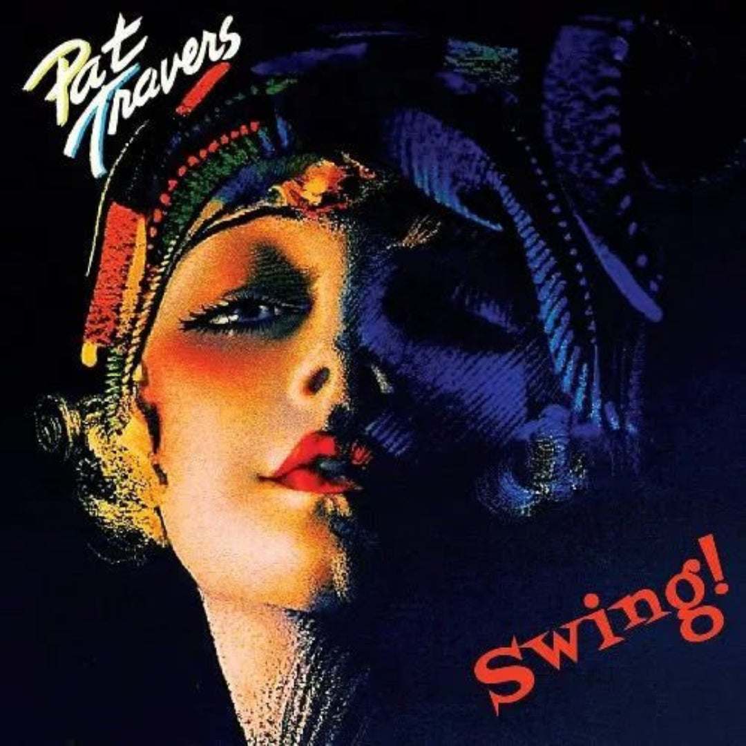 Pat Travers Swing LP blue vinyl blues rock guitar album release cover art