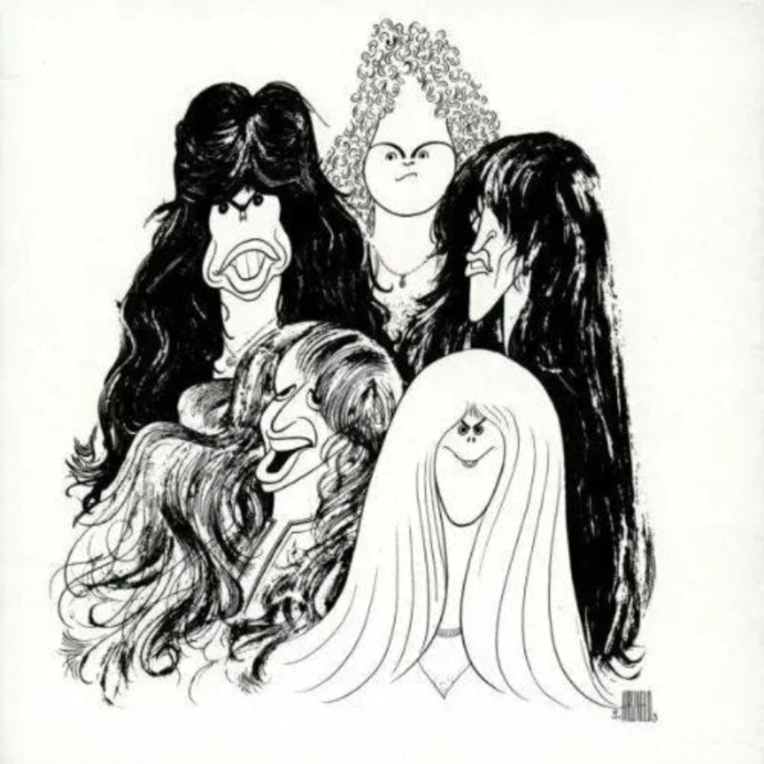 Aerosmith Draw The Line 1977 remastered album cover with classic band artwork

