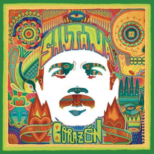Santana Corazon CD album cover artwork Latin rock music record
