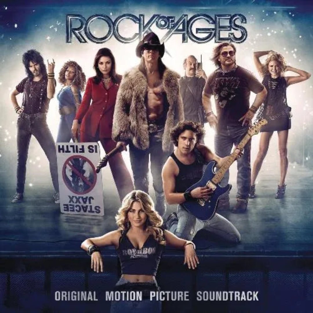 Rock of Ages movie soundtrack artwork with Sunset Strip theme