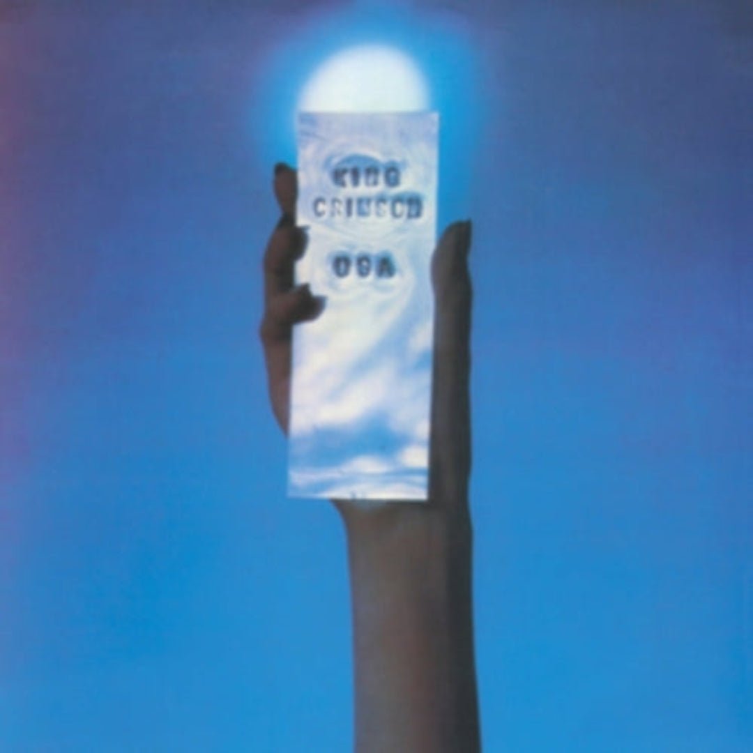 King Crimson live in 1974 at Asbury Park, on limited edition blue sparkle vinyl.