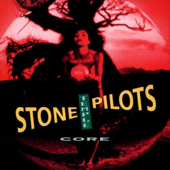 Album cover for Stone Temple Pilots' 'Core' with a red and black color scheme.