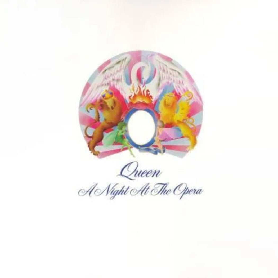 Queen A Night at the Opera CD featuring Bohemian Rhapsody and classic 1975 tracks
