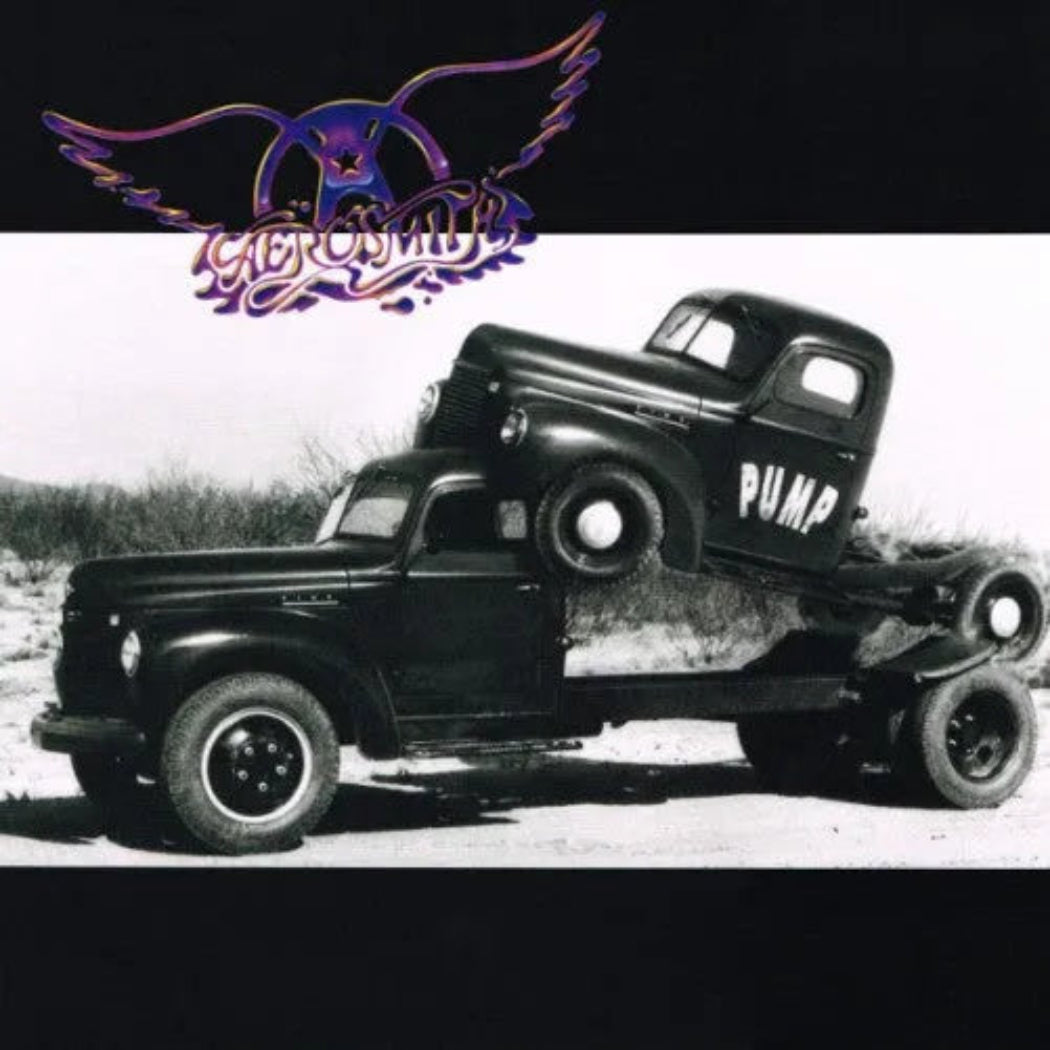 Vinyl record of Aerosmith’s Pump featuring Grammy-winning track Janie’s Got A Gun