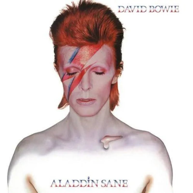 1973 Aladdin Sane album by David Bowie on CD with iconic glam rock hits

