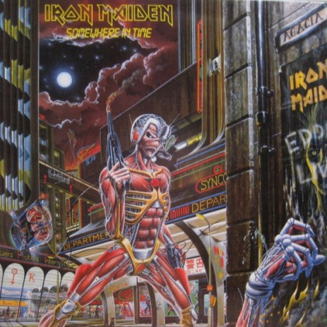Somewhere In Time by Iron Maiden LP oxblood vinyl heavy metal collection edition