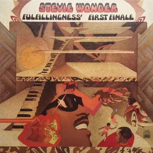 Stevie Wonder Fulfillingness' First Finale CD album cover featuring the 1974 soul release.