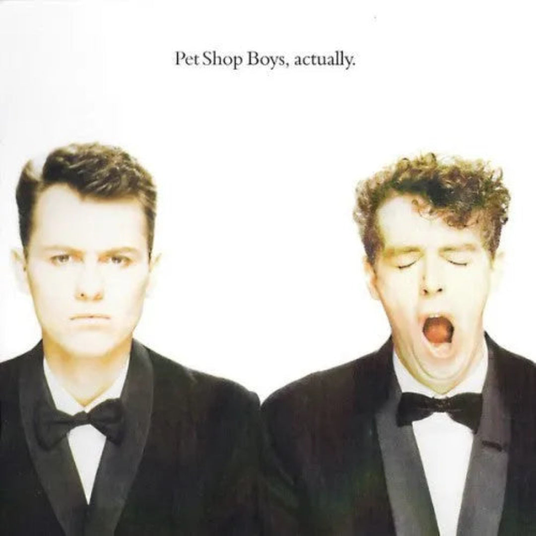 Pet Shop Boys Actually LP vinyl sleeve front cover artwork classic design