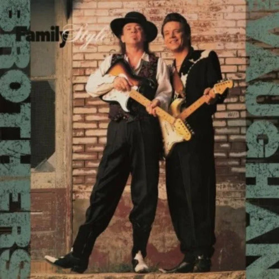 Family Style by Vaughan Brothers limited blue vinyl with lyric insert