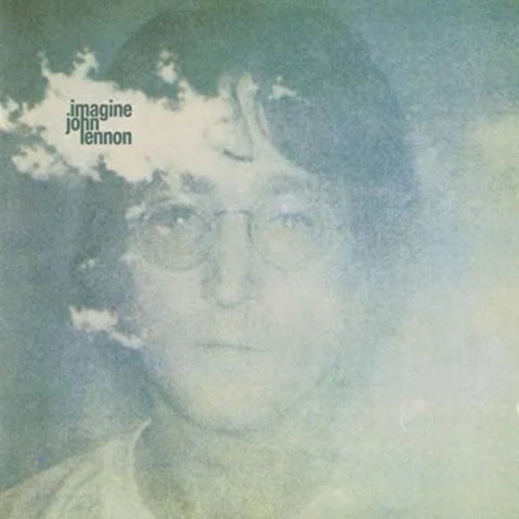 John Lennon Imagine 2 CD set album cover featuring iconic white piano artwork