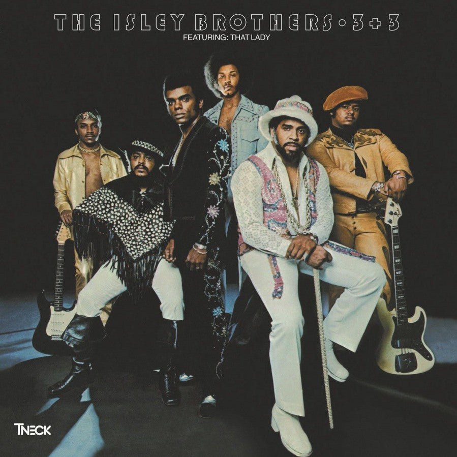 3 + 3 LP sleeve by The Isley Brothers classic soul funk design