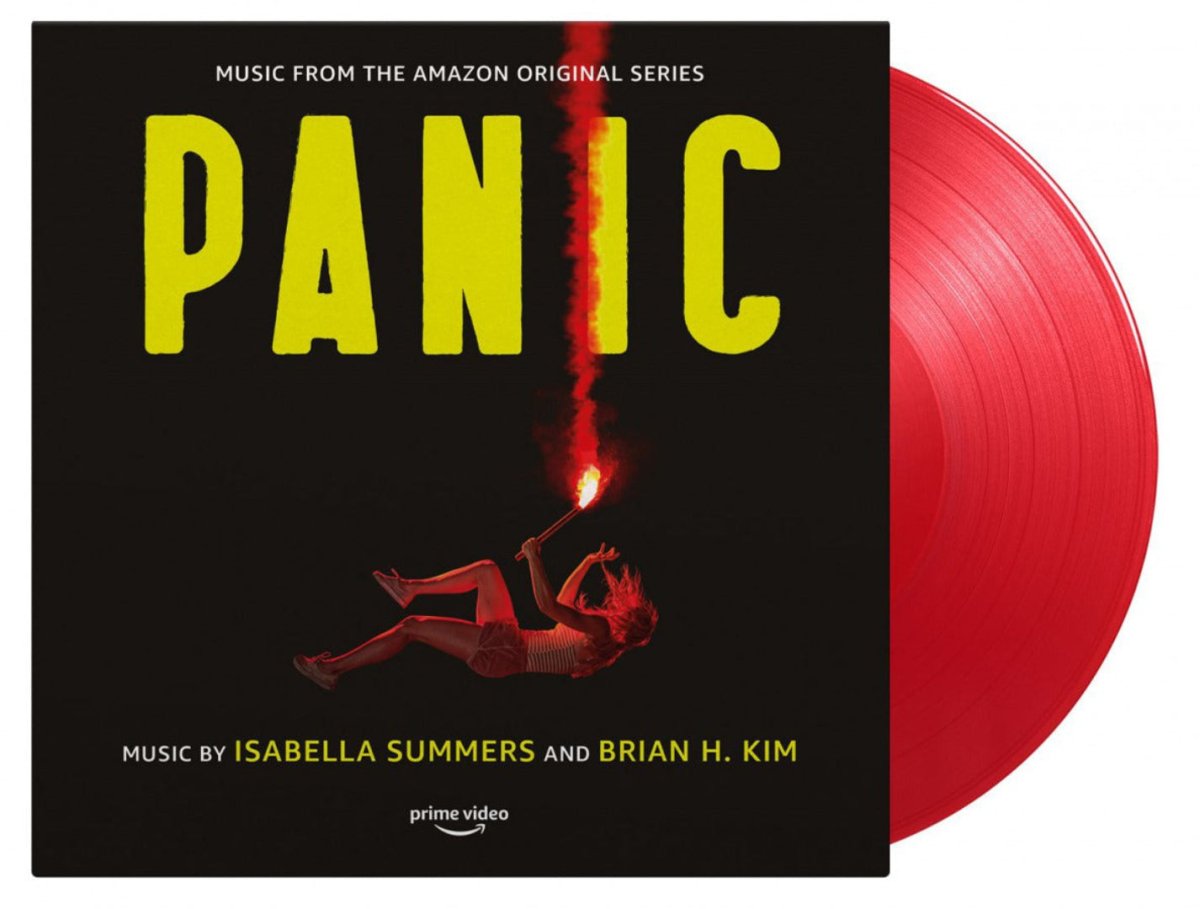Limited red vinyl of Panic soundtrack featuring music by Isabella Summers.