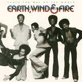 Translucent blue 50th anniversary vinyl of Earth, Wind & Fire's iconic 1975 album