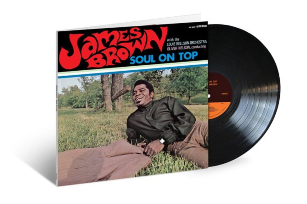 Vinyl record and cover of 'Soul on Top' by James Brown