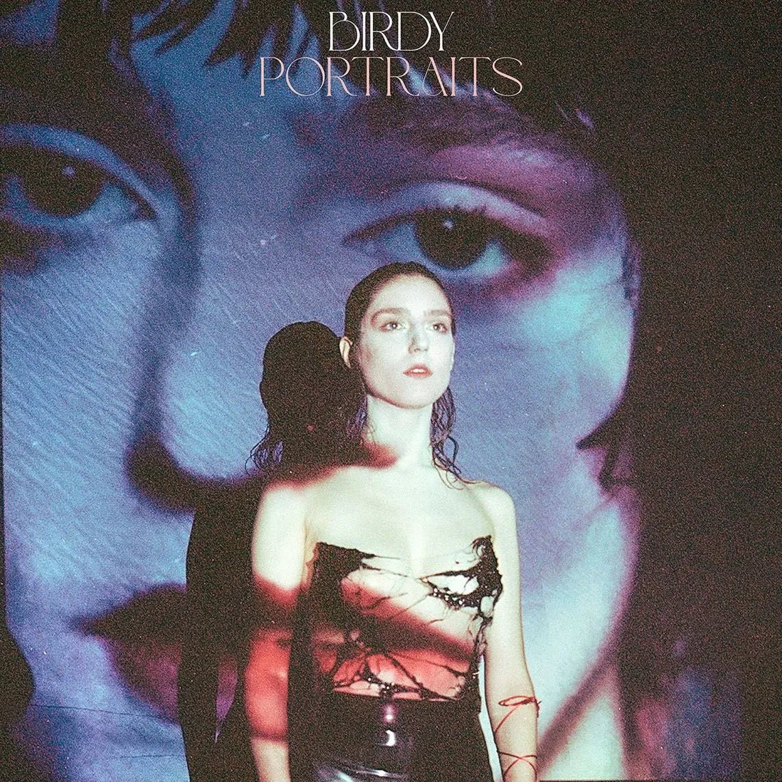 Birdy Portraits album cover with modern pop-inspired design