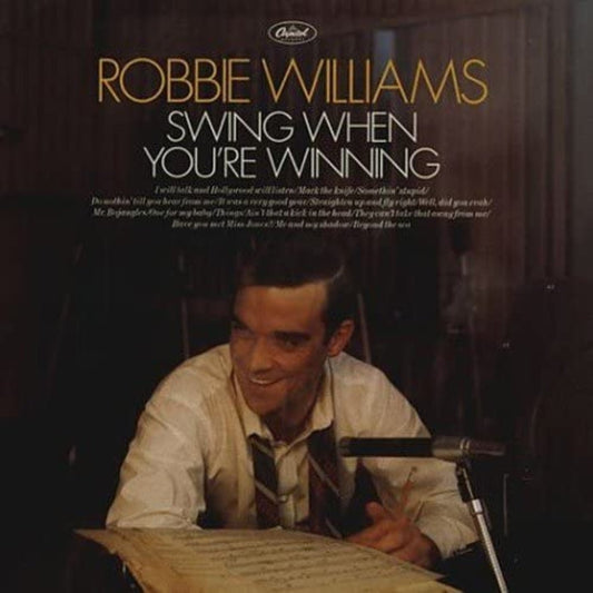 Robbie Williams Swing When You’re Winning vinyl LP album cover