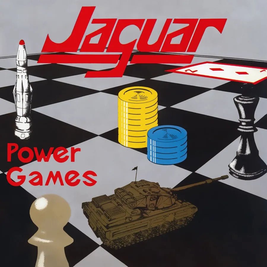 Jaguar - Power Games LP Red & Silver Vinyl - 1 - LP - Orchard Records