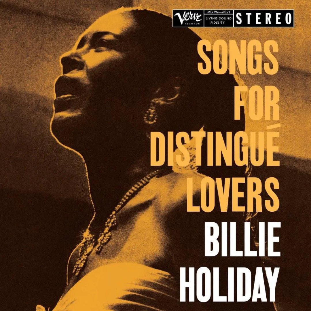 Billie Holiday performing on Songs For Distigué Lovers deluxe 180g vinyl
