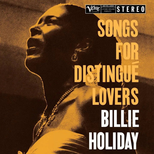 Billie Holiday performing on Songs For Distigué Lovers deluxe 180g vinyl