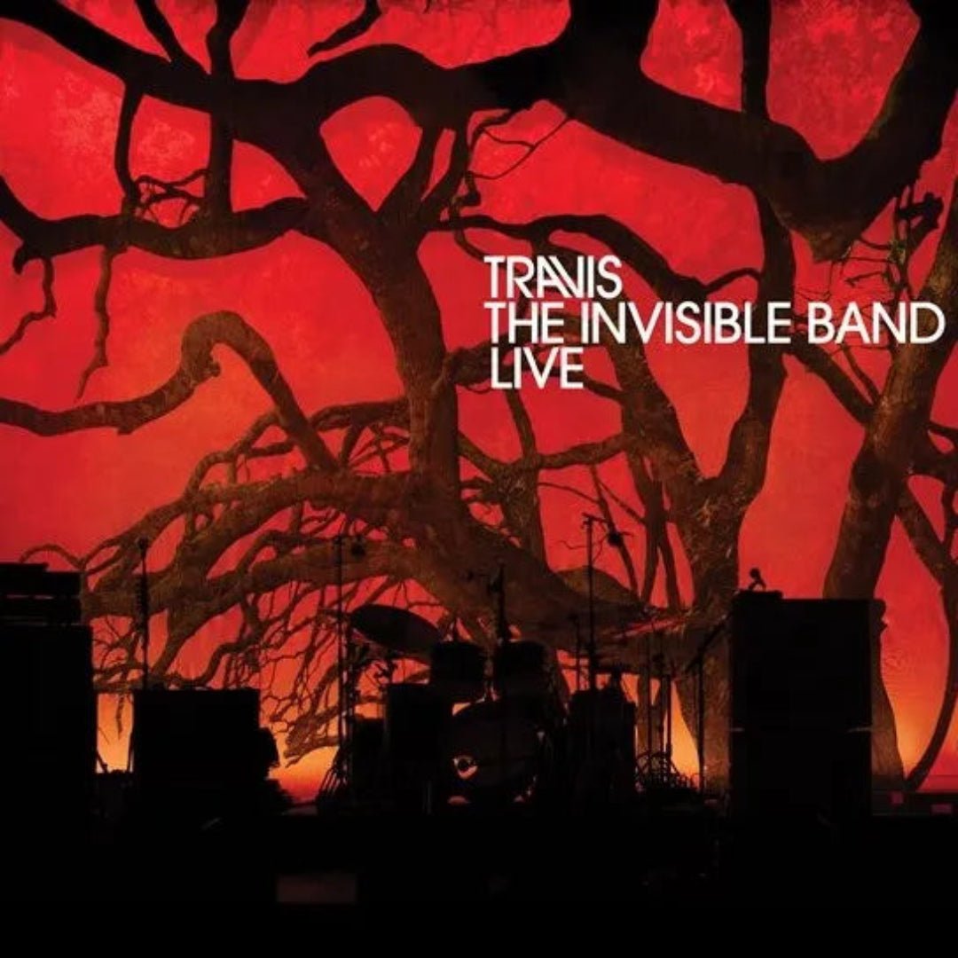 Travis The Invisible Band 20th Anniversary Live 2LP clear vinyl front cover
