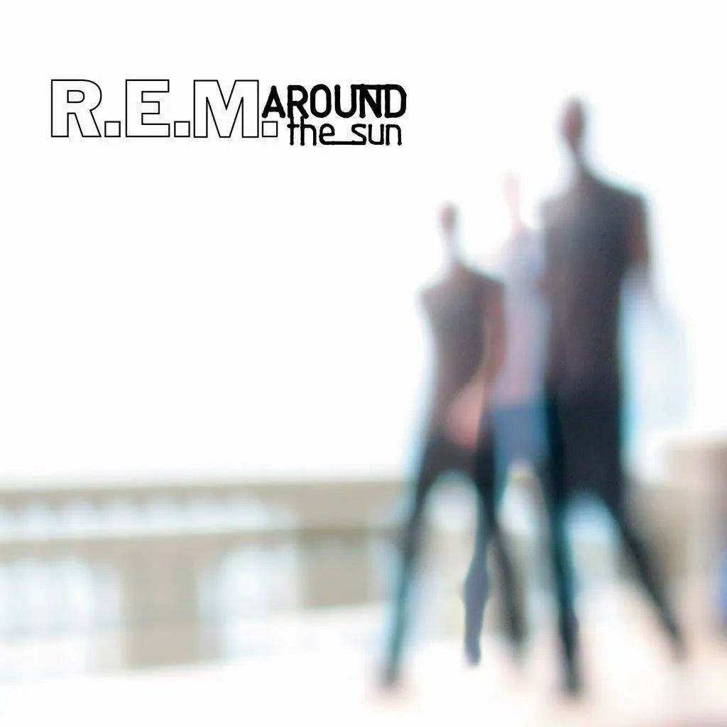 Front artwork for R.E.M.’s 13th studio album Around The Sun, featuring singles hits