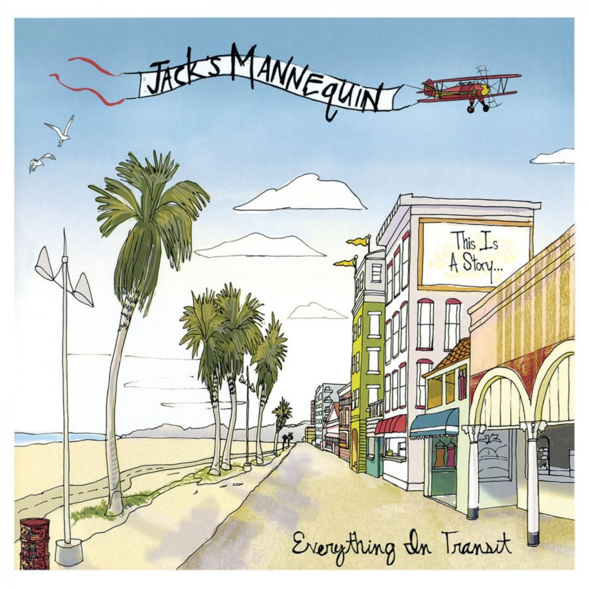 Jack’s Mannequin Everything In Transit LP on black vinyl with insert included.