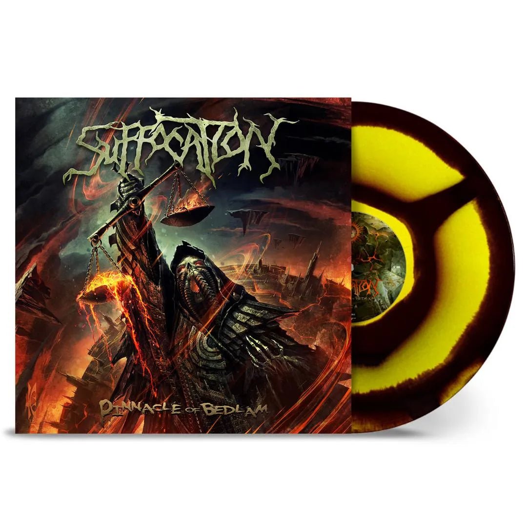 Suffocation - Pinnacle Of Bedlam LP Yellow Black Corona Vinyl - 2 - LP - Orchard Records
