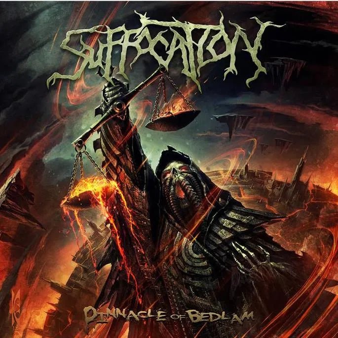 Suffocation - Pinnacle Of Bedlam LP Yellow Black Corona Vinyl - 1 - LP - Orchard Records