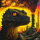 King Gizzard & The Lizard Wizard PetroDragonic Apocalypse album artwork with apocalyptic theme