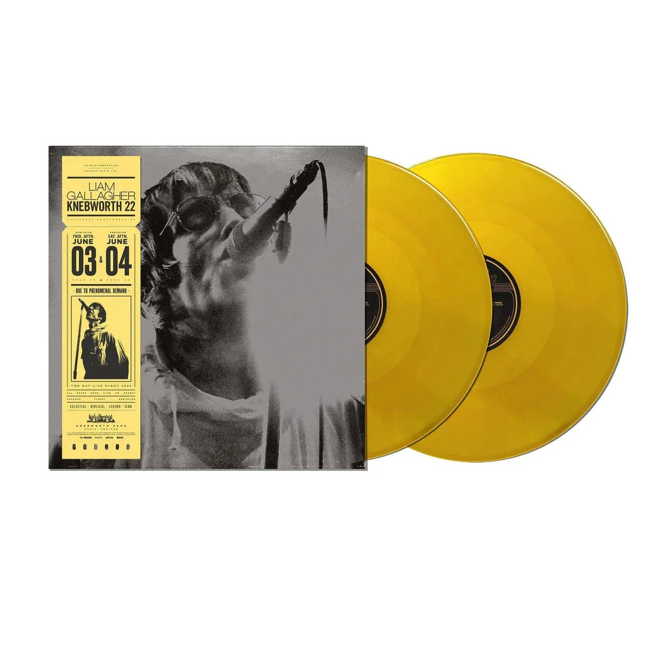 Liam Gallagher - Knebworth 22 2 LP Yellow Vinyl - 2 - LP - Orchard Records