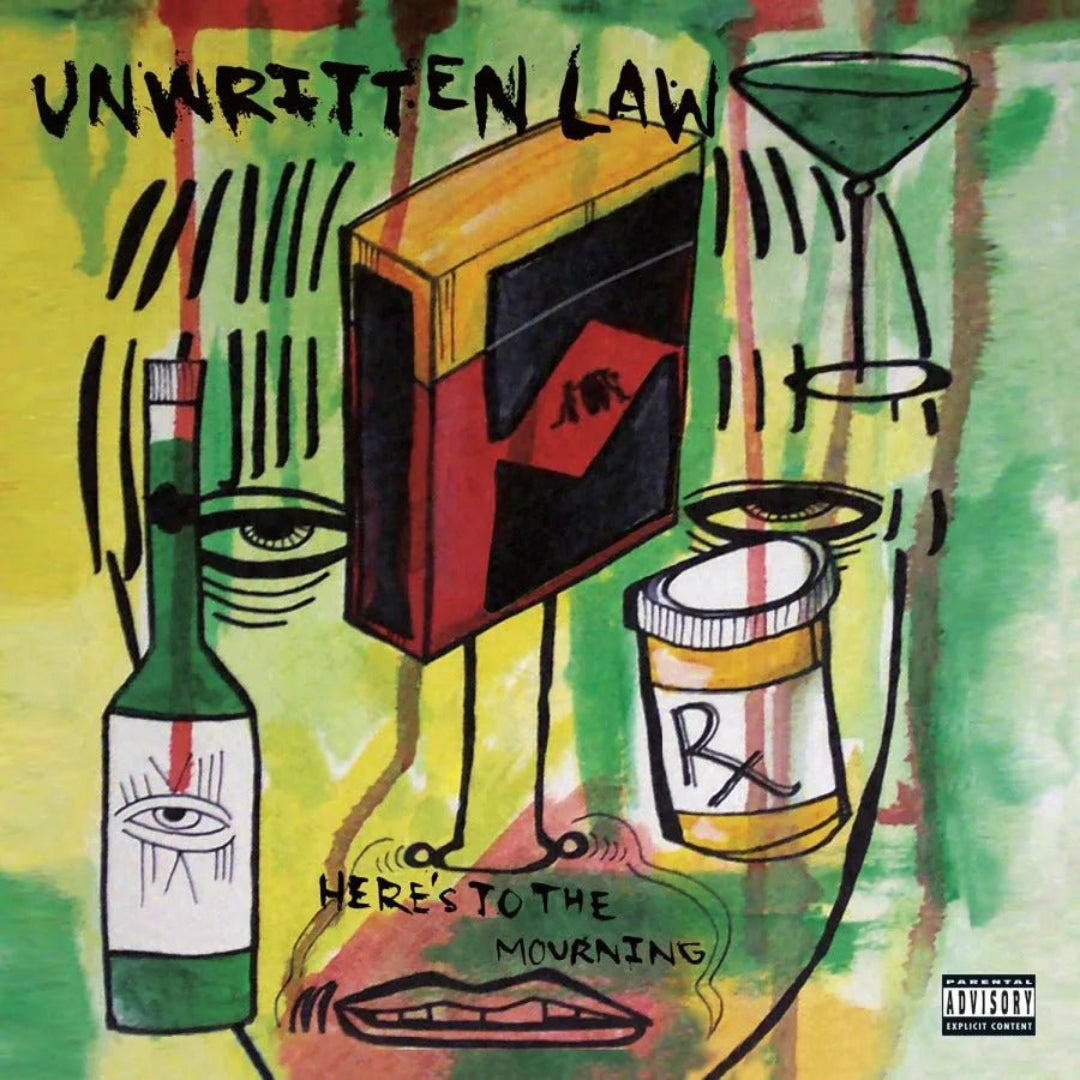 Unwritten Law Here's To The Mourning LP translucent green vinyl album cover artwork