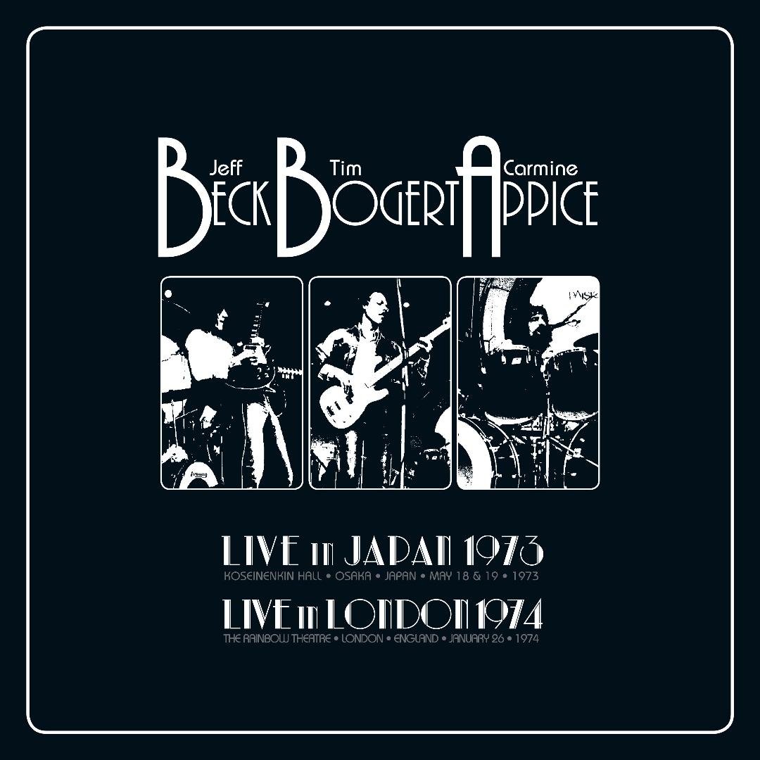 Beck, Bogert & Appice Live 1973 & 1974 album cover on vinyl