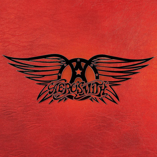 Vinyl LP of Aerosmith’s Greatest Hits featuring classic rock tracks