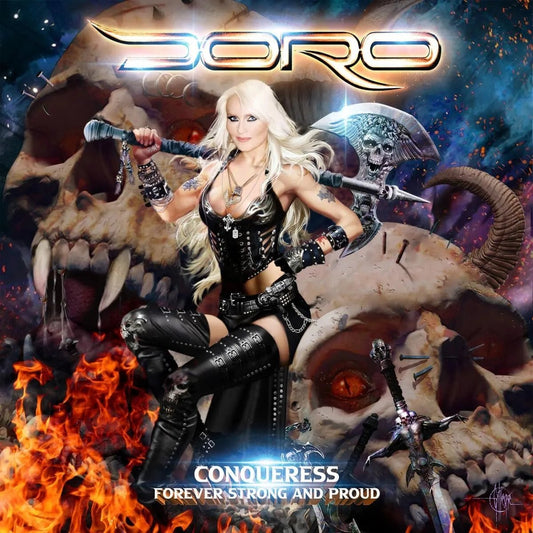 Doro - Conqueress: Forever Strong And Proud 2 LP Black & White Splatter Vinyl - 1 - LP - Orchard Records