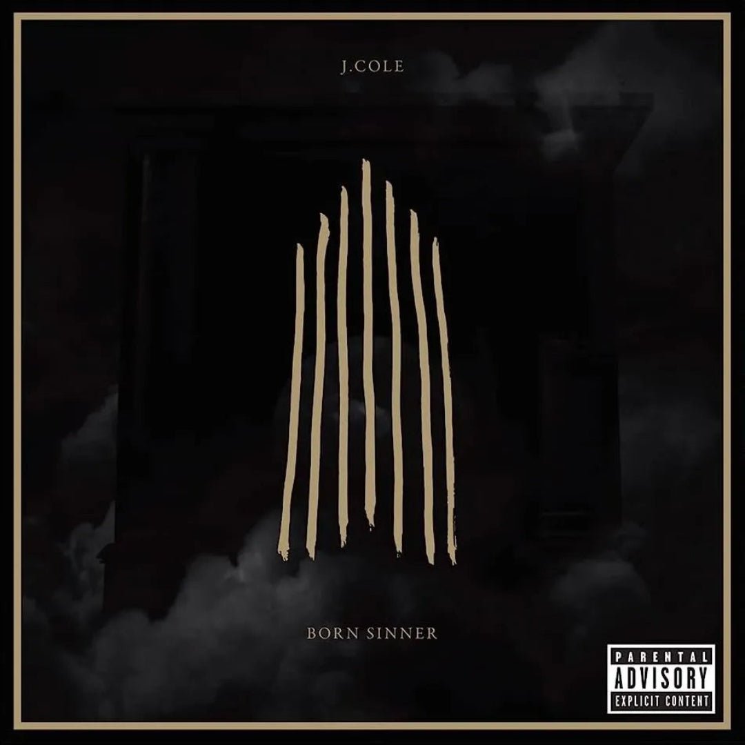 J. Cole Born Sinner double vinyl LP featuring Power Trip and Crooked Smile