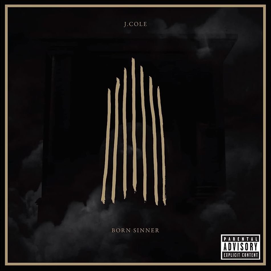J. Cole - Born Sinner  2 LP Red Vinyl cover