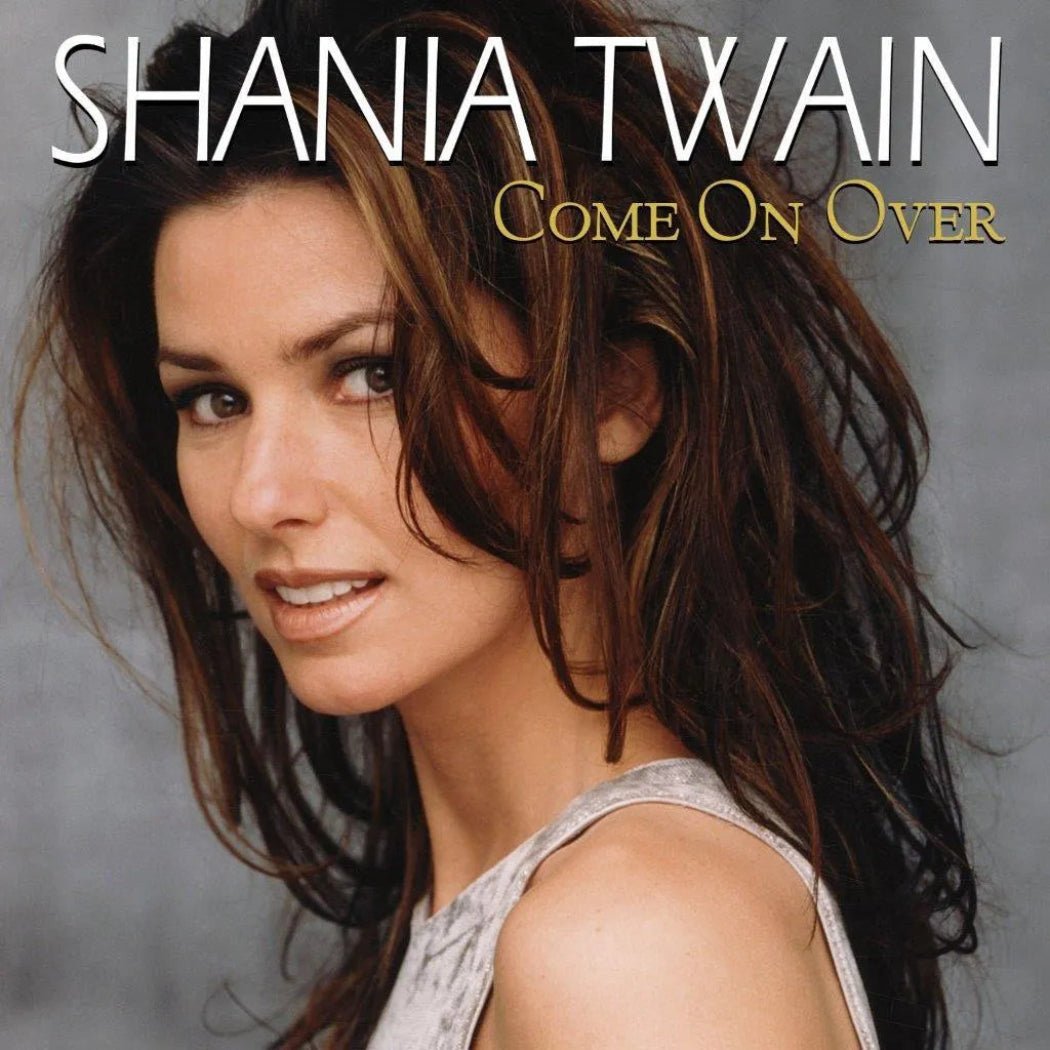 Shania Twain Come On Over 25th Anniversary black vinyl album cover