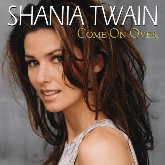 Shania Twain Come On Over 25th Anniversary black vinyl album cover