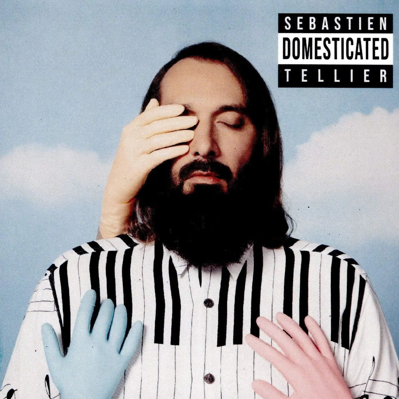 French pop album cover featuring elegant artwork and poetic design